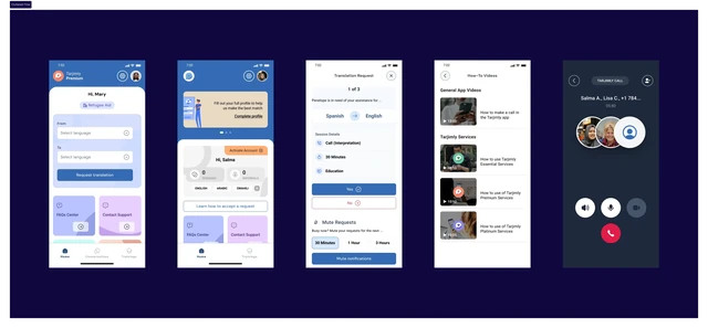 Previous cluttered flow — before redesign