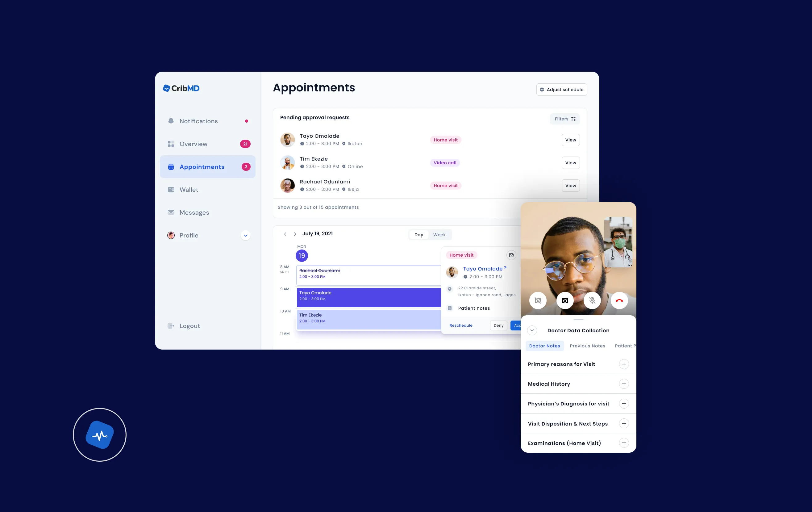 CRIBMD healthcare platform consultation redesign