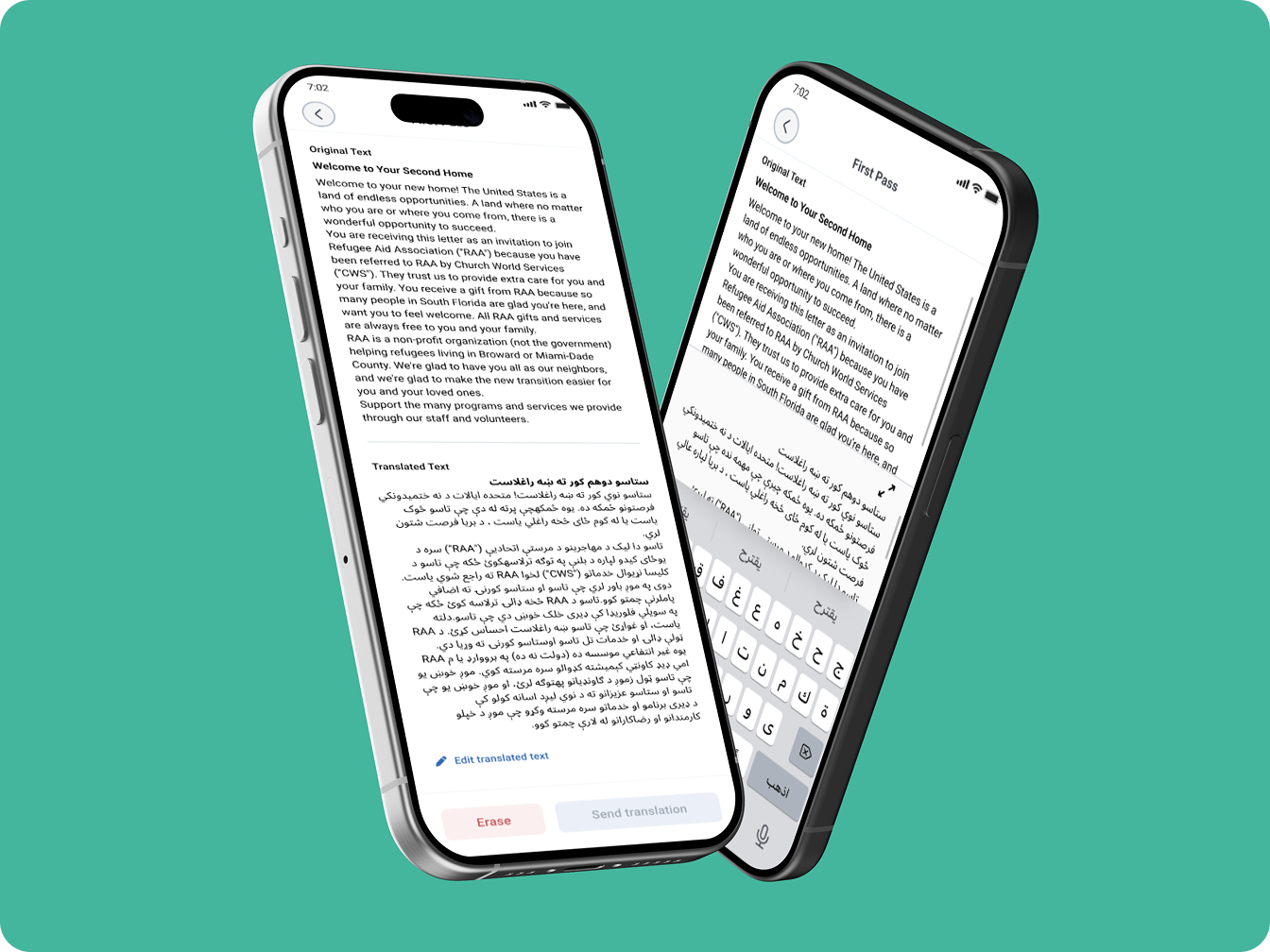 FirstPass AI document translation workflow interface