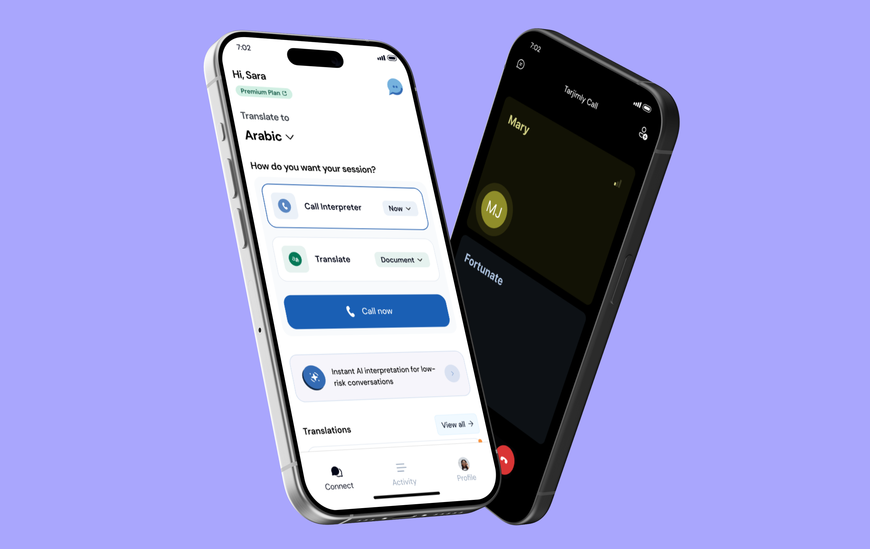 Tarjimly mobile app connecting refugees with translators