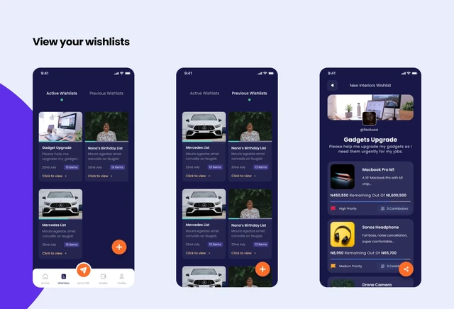 Giftie — Keeping track of personal wishlists