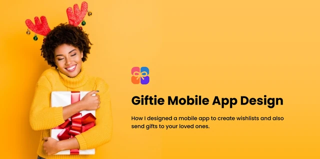 Giftie — Giftie mobile app case study cover